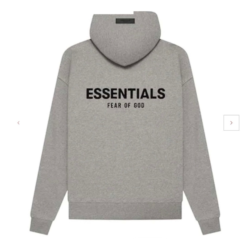 Fear of God Essentials Hoodie Dark Oatmeal Size Medium New With Tags - Picture 3 of 6